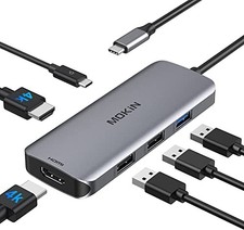MOKiN 6 IN 1- Docking Station USB C to Dual HDMI Adapter - MODEL MOUC0412 picture
