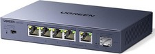 6-Port 2.5Gb Ethernet Switch 5x 2.5Gb + 1x 10Gb SFP+ Link Aggregation VLAN Metal picture