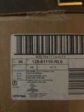 Leviton eXtreme Cat 6 QuickPort Jack - Blue (61110-RL6 ) BOX of 50 picture