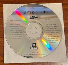 Vintage 1999 Lexar Media Jump Shot Mac OS 8.5 Version 2. Disc Used  picture