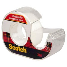 Scotch Transparent Tape,1 Dispensered Roll, 1/2 in x 1000 in, (174) picture