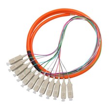 1.5M 12 Cores SC/UPC Distribution Cable Pigtail MM(62.5) OM1 Optic Fiber Pigtail picture