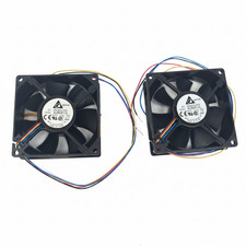 Lot of 2 DC Brushless Computer Fan 12V 0.14A 80x80x25mm Model AUB0812L New picture