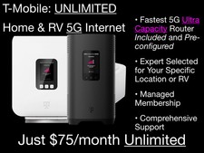 T-Mobile 5G 4G UNLIMITED Data Router Internet WiFi Wi-Fi Plan Home & RV $75/mo picture