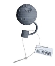 2026 Disney Parks Star Wars Death Star Rubber Bottle Tumbler Straw Topper picture