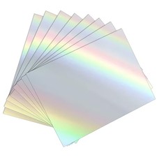 25 Sheets Holographic Sticker Paper 8.5x11 inch for Inkjet & Laser Printer, picture