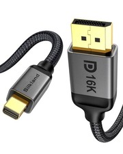 Silkland 16K Mini DisplayPort to DisplayPort 2.1 Cable, [16K@60Hz, 8K@120Hz, ... picture