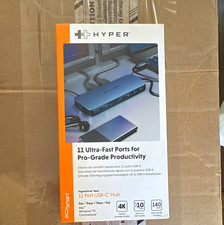 Hyper HyperDrive Next 11-Port USB-C Hub Dual 4K HDMI 140W PD GbE Gray picture