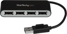 StarTech.com 4 Port USB 2.0 Hub - USB Bus Powered - Portable Multi Port USB 2.0 picture