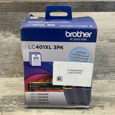 Brother Genuine LC401XL 3PK High Yield 3-Pack Color Cyan, Magenta and Yellow (2) picture