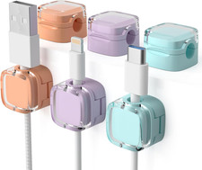 6 Pack Magnetic Cord Organizer & Cable Clips - Adjustable under Desk Cable Manag picture