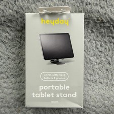 Heyday Portable Tablet Stand Desktop Phone Holder Black Adjustable New Foldable picture