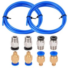 2 PTFE Bowden Tubing (1.5m/Each Blue) for 1.75mm Filament with 4 Pcs PC4-M6 Fitt picture