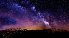 Landscape stars night starry mountains long exposure Custom Gaming Mat Desk picture
