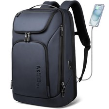 hk Business Smart Backpack for Men Anti-Theft for 17.3 Inch Laptop Blue picture