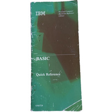 Vintage IBM BASIC Quick Reference Book Manual 1st Edition 1984 PC Hardware Libra picture