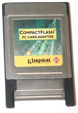 Vintage Kingston Compact Flash CF PC Card Adapter Tested Works Rare CF / ADP USA picture