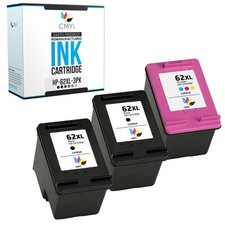 3-Pack CMYi Replacement 62XL Ink Cartridges for HP ENVY 5549 5664 OfficeJet 8045 picture