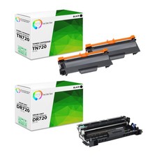 3Pk TCT Compatible TN720 & DR720 For Brother HL-5450dn MFC-8710dw Toner & Drum picture
