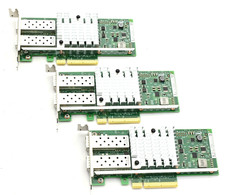 Lot of 3x Dell 0942V6 0FTKMT Intel X520-DA2 Dual Port 10GbE SFP+ PCIe NIC LP picture