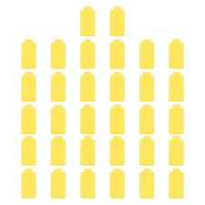 3.5 x 0.8 Inch Cable Labels, 32 Pcs Electronic Cable Identification Tag, Yellow picture