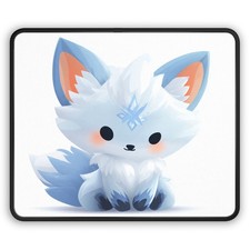 Cute Arctic Fox Gaming Mouse Pad picture