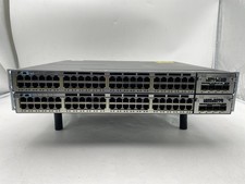 Lot of 2 Cisco WS-C3750X-48PF-S 48 Port PoE Gigabit Switch W/C3KX-NM-10G picture