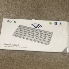 iHome Wireless Bluetooth Keyboard IMAC-K111s  for Mac Silver Numeric Keypad picture