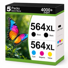 564XL-5PK  Ink  Cartridge Black/Color  PhotoSmart  7520 6520 5520 7525 5514 picture