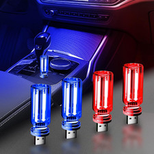 4 PCS Car USB Lights, Car Interior Ambient Lights, Mini Touch Dimmable Glass Bot picture