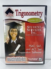 Trigonometry Grades 10-12 PSAT SAT and ACT Test Preparation Software Brand New picture