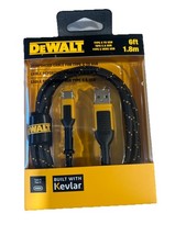DeWalt USB-C to USB-C Reinforced Braided Cable 4 ft. Made w/ Kevlar DXMA1311348 picture