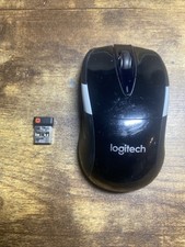 Logitech M525 Wireless Mouse Black Gray Ergonomic Scroll Wheel Compact PC Laptop picture