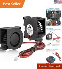 40mm 24V DC Blower Fan 4020 2-Pin Dual Ball for 3D Printers, 2-Pack picture