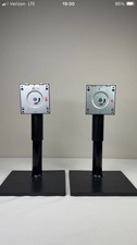 Lot of 2 Black Monitor Stand Bases VESA 100x100mm Single Monitor Universal picture