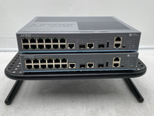 LOT OF 2 Juniper EX2200-C-12P-2G Gigabit Ethernet Managed Switch picture
