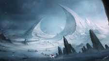 Landscape winter ice nature fantasy art Custom Gaming Mat Desk picture