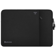 ARVOK 15 15.6 16 Inch Laptop Sleeve with Front Pocket, 15 Inch, Full Black  picture