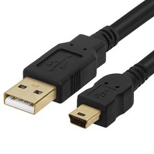 3 Feet Mini USB Cable USB 5-Pin to USB 2.0 Male Data Sync Charging Cord PSP GPS picture