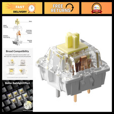 Tactile Mechanical Keyboard Switches - 110PCS Pre-Lubed, 5-Pin Hot-Swappable, Ga picture