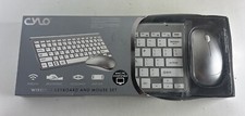New Cylo Metallic Silver Wireless Keyboard & Mouse Combo Set picture