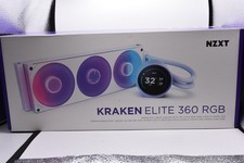 NZXT Kraken Elite 360 RGB AIO CPU Liquid Cooler White 360mm Radiator - Open Box picture