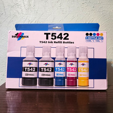 Sublimaker T542 Ink Refill Bottle Set BK/C/M/Y for Epson EcoTank ET-5850 picture