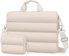 360 Protective Puffy Laptop Shoulder Bag for MacBook Pro 16/Air 15, HP Dell Leno picture