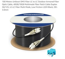 yutianhome 100 meter om3 outdoor armored fiber optic cable Uniboot Connectors picture