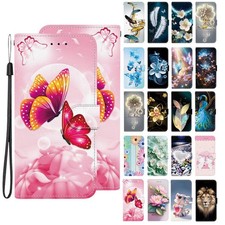 Lion Feather Flower Card Wallet Cover Case for 11 Pro Max Xs Max 6 7 8 Plus XR picture
