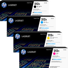 HP 212X High Yield Toner Cartridge Set ( W2120X, W2121X, W2122X, W2123X ) picture