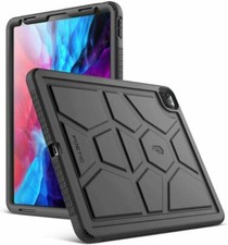 For iPad Pro 12.9 (2020/2018) Tablet Case Poetic Soft Silicone Cover Black picture