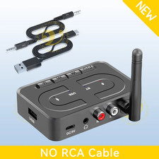Bluetooth 6.0 Audio Receiver 3.5mm AUX RCA Wireless Adapter HIFI Stereo Mic picture