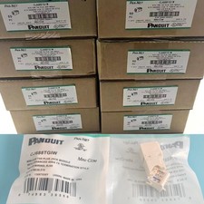 200PC New in Box Network Jack Module White Panduit GigaTX CJ688TGIW MiniCom Cat6 picture